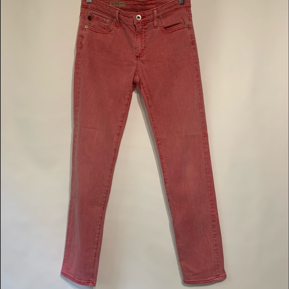 AG The Stevie High Rise Slim Straight Jeans